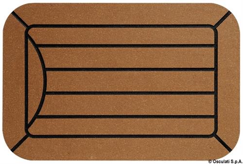 Coppia piastre Treadmaster 412x203 mm teak